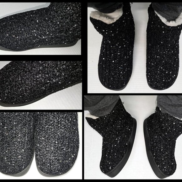 Warm Chenille Knit Bootie Slippers - Picture 4 of 7